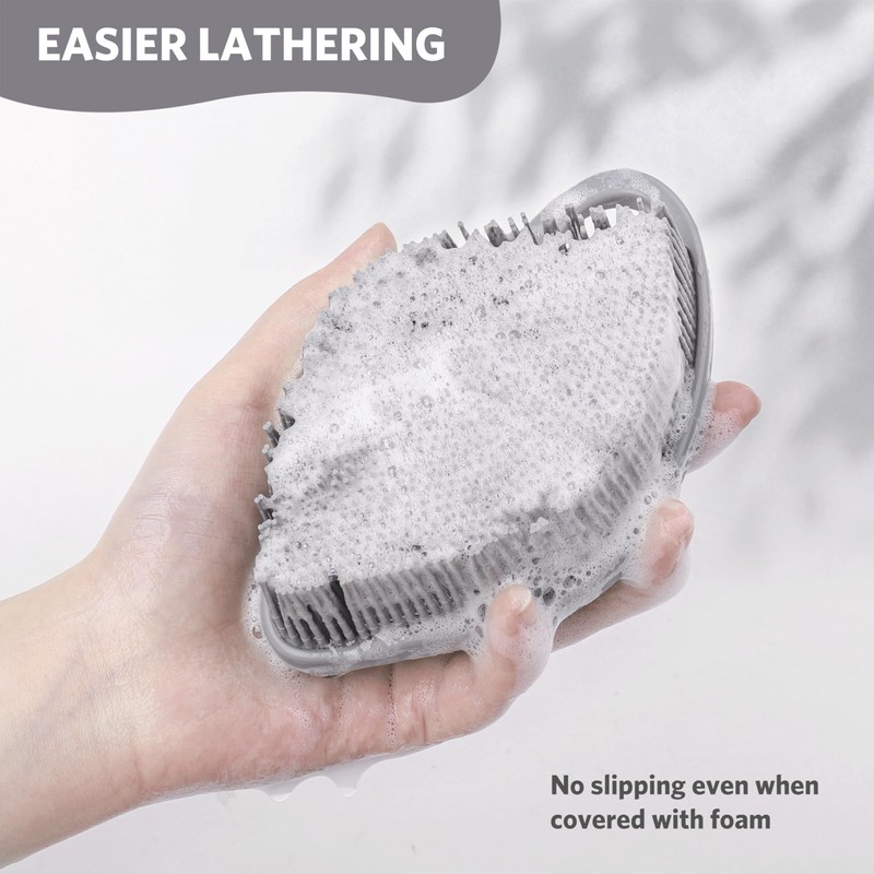 Sndyi Silicone Body Scrubber, Gentle Exfoliating Body Scrubber for Sensitive