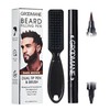 Red by Kiss GROOMANE Beard Filling Pen Comb, Dual Tip