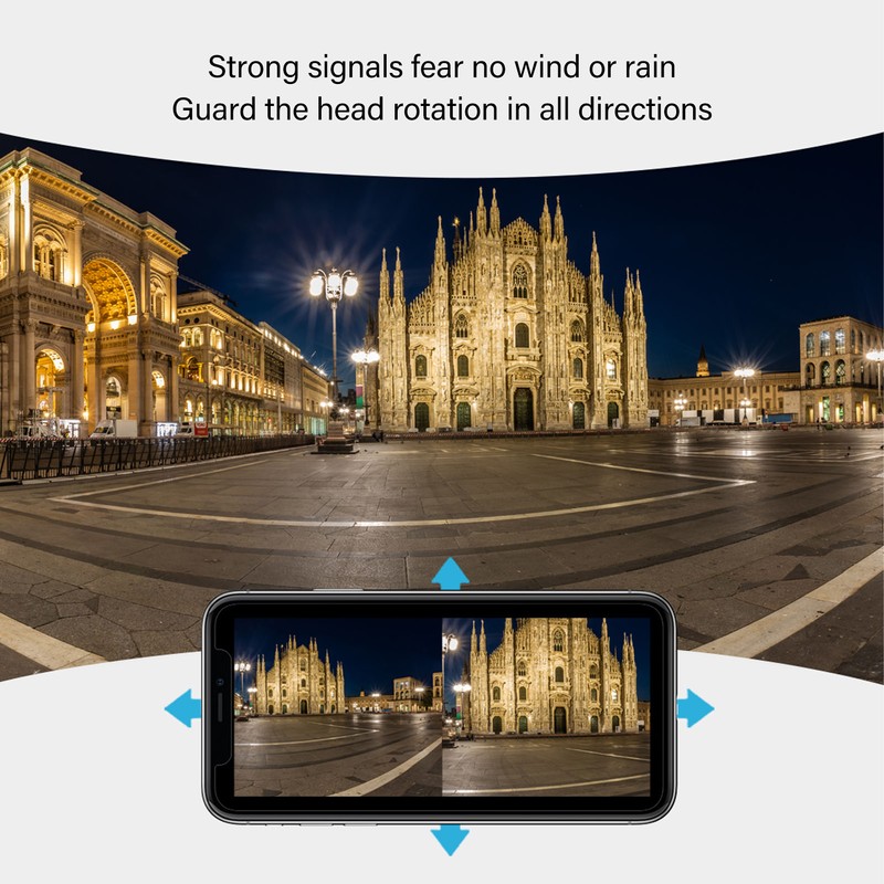 8MP Security Camera Outdoor HD WiFi Security Camera 360 Degree