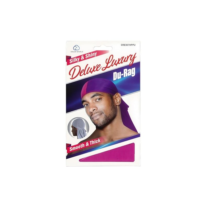 Dream World Silky & Shiny Deluxe Luxury Du-Rag Two Tone