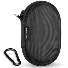 RISETECH RISETECH Earbud Case Holder Wired Earphone Case Hard EVA Small Zipper Pouch Compatible with JBL SoundGear Sense, Soundcore V20i, v30i, AeroFit Open-Ear Headphones, TOZO O2 True Open Ear -with Clip