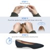 Comfort Zone Women's Clear Gel Heel Liners, Protects Against Friction,