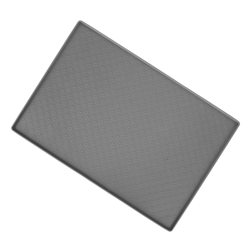 Pet Feeding Mat Silicone Waterproof Safe Raised Edge Slip Resistant