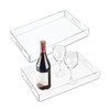 Acrylic Fruit Towel Tray Lightweight Breakfast Cheese Serving Tray with