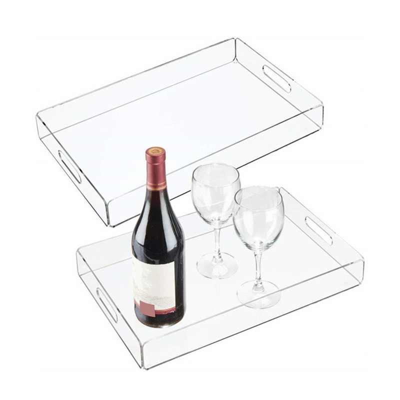 Acrylic Fruit Towel Tray Lightweight Breakfast Cheese Serving Tray with