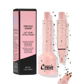 Faux Freckle Stamp, Upgrade Freckle Pen, Fake Freckles Stamp Air Cushion, Long Lasting & Waterproof Quick Dry, Lifelike Magic Freckles Stamp Marker for Natural Sunkissed Makeup (Medium)