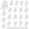Rierdge 30 Pcs Plastic Corner Braces Nylon Shelf Closet Furniture