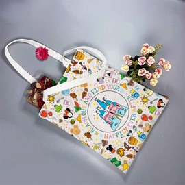 FOTAP Magic Castle Gift Reach Out And Find Your Happily Ever After Tote Bag WDW Magic Kingdom Gift Vacation Trip Shopping Bag (Ever After UK2)