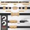 CheeMuii 80 PCS Brass DOT Air Line Fittings with 100FT