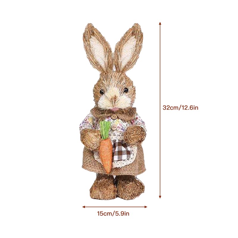 Easter Simulation Home Garden Decoration Cartoon Photography Props Straw