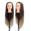 Training Head Long Soft Hair Hairdressing Styling Mannequin Head Hat