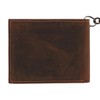 Men's Leather Bifold Chain Wallet, brown
