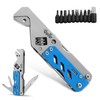 Multitool Wrench, with Adjustable Wrench/Flat Screwdriver/Phillips Screwdriver/Bottle opener/9 Different Sizes