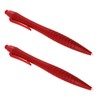 Large Ergonomic Touch Screen Stylus Pen - 2 Pack Red
