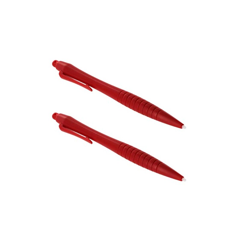 Large Ergonomic Touch Screen Stylus Pen - 2 Pack Red