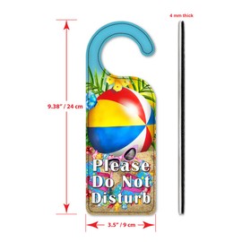 Art Plates Do Not Disturb Door Knob Hanger Sign - Beach Ball
