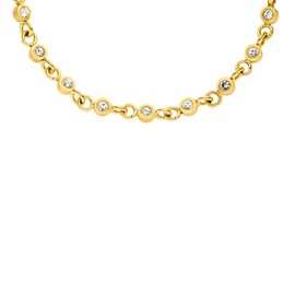 Purelei® Polite Bracelet (Gold, Silver), Waterproof Women's Bracelet, Stainless Steel Bracelet with Gemstones, Gift for Women, 16-19 cm, Adjustable Length, Stainless Steel