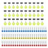 MIPIACE 180 Pcs Rubber Stoppers Fishing 6 in 1 Fishing