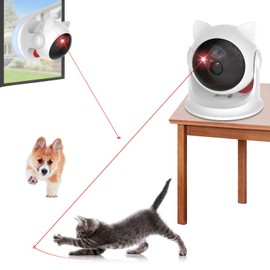 umosis Automatic Cat Laser Toy Interactive Cat Toys for Indoor Cats/Kitty/Dogs,​​Laser Toys for Bored Indoor Adult Cats
