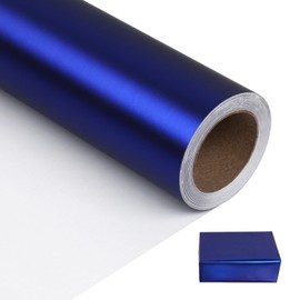 NESCCI NESCCI Matte Metal Blue Wrapping Paper, Solid Color Paper,Gift Wrapping Paper,Perfect for Wedding, Valentine's Day,Birthday, Christmas,Baby Shower,DIY Bouquet (17.5 Inches X 32.8 Feet)