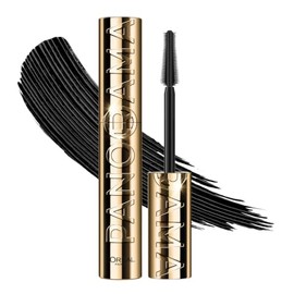L'Oréal Paris Panorama Máscara de Pestañas Voluminizadora, Ojos Hasta 1.4 Veces Visiblemente Más Grandes, Mirada Panorámica, Cepillo de Silicona, Negr