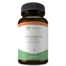 Return Healthy Foundation Formula | Tick Immune Support Supplement | with Japanese Knotweed Root, Cat's Claw, Milk Thistle | Resveratrol Supplement | Non-GMO, All-Natural & Vegetarian, 270 Capsules