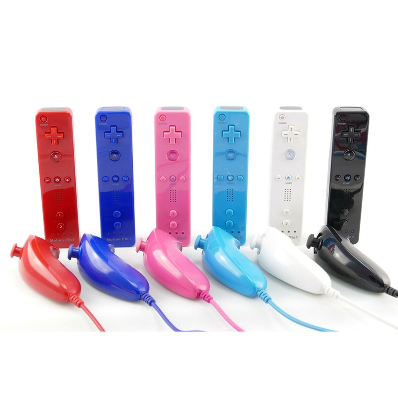 Remote and Nunchuck Controller Wireless Game Handle Remote Nunchuck Controller