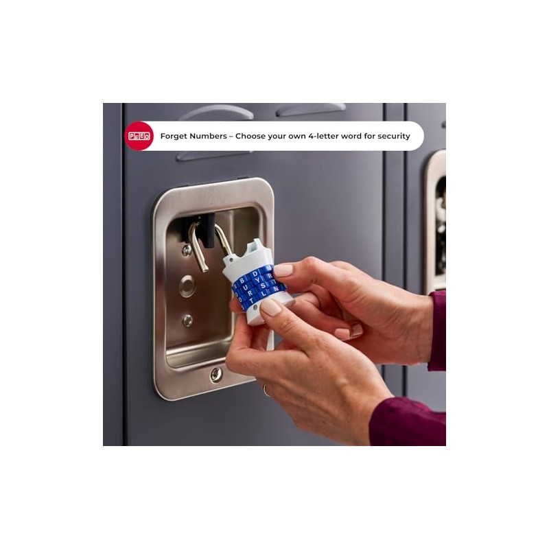Master Lock 1535DWD Candado de Combinación con Letras para Recordar