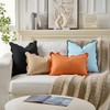 Scalloped Pillow Covers Set of 2 for Living Room |