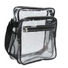 Clear Messenger Bag PVC Waterproof Visible Zipper Design Crossbody Tote