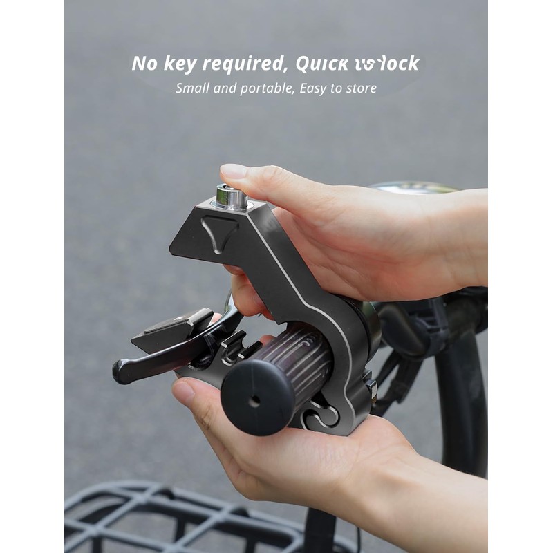 MACHSWON Motorcycle Lock & Helmet Lock Combo, Anti Theft Brake
