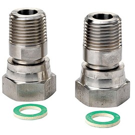 IFM Efector E40200 Adapter, Flat Seal, Stainless Steel 316Ti/1.4571