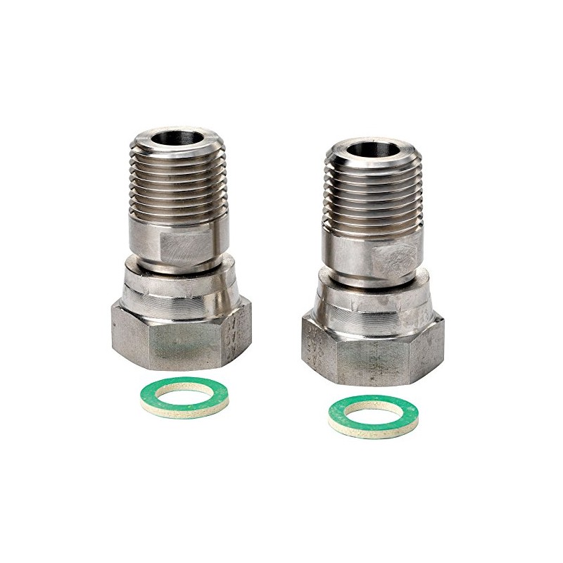 IFM Efector E40200 Adapter, Flat Seal, Stainless Steel 316Ti/1.4571