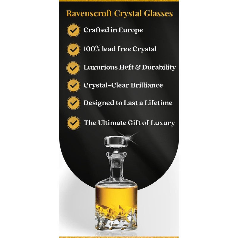 Voted Best High-End Whiskey Decanter 2024 by Food & Wine