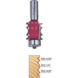 Freud 80-584 3/32 and 1/4-Inch Radius Triple Beading Router Bit with 1/2-Inch Shank