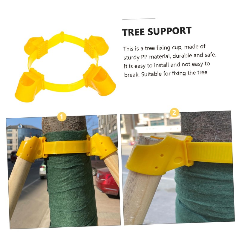 Kisangel 1set Tree Support Cups Strap Growth Landscape Supportive Tree