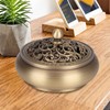 Household Brass Incense Burner Incense Burner Holders Craft Decoration (Round