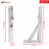 Highdecora Folding Shelf Bracket, 2 Pcs Heavy Duty Foldable Shelf