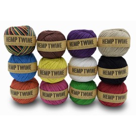 100% Hemp Twine Ball 4MM, 400G/140 Ft. - 230 lb Test Strength - Natural