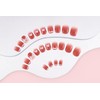 Sethaxy French Nail Tip, Animal Pattern, Short Press On Nail,