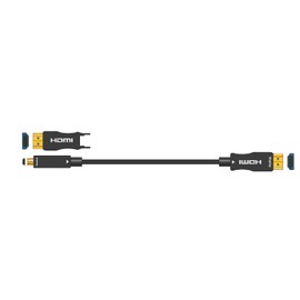 AV:Link | Fibre Optic 4K UHD Ultra High Speed Active HDMI Cable With Detachable Plug | 10 Metre