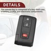 TUCKBOLD Keyless Entry Remote for Toyota Prius 04-2009 312Mhz MOZB21EG
