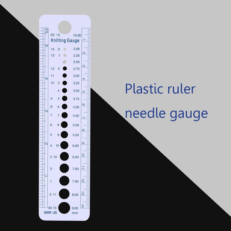 Knitting Gauge Ruler for Accurate Needle Sizing Knitting Gauge Knitting
