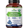 Zazzee USDA Organic Blueberry 10:1 Extract, 5000 mg Strength, 120