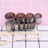 Clay Cutters,12 Pieces Hole Hollow Punch Cutter Set Stainless Steel