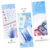 FOMIYES DIY Snowflake Nail Stickers 60 Sheets French Tip Press