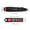 HAUTMEC 18mm Utility Knife, Heavy Duty Box Cutter with Double
