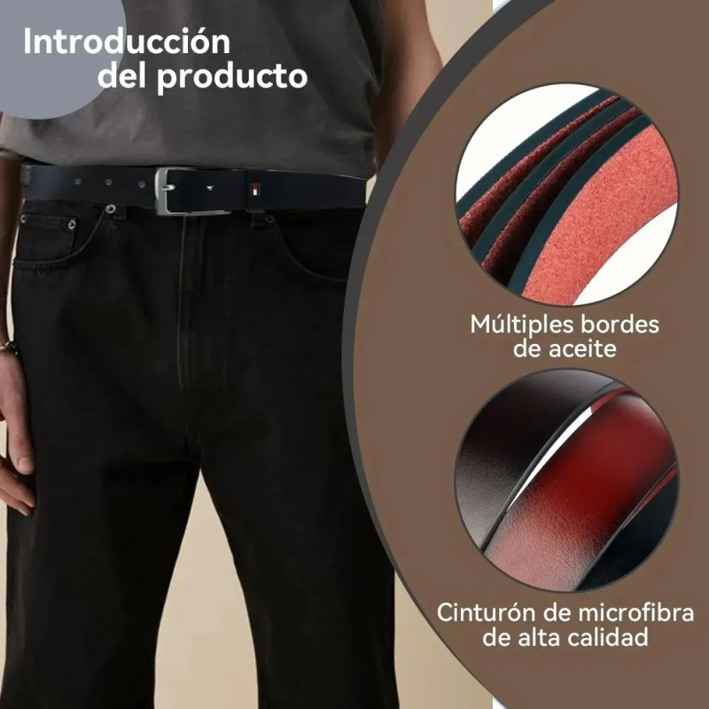 Cryzmitol 2pzs Cintos Hombre Cinturones De Piel Accesorios Para Hombre