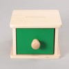 STOBOK Wooden Coin Box Toy Montessori Toy Hand Eye Coordination