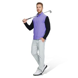 M MAELREG Mens Pullover Quarter Zip Athletic Lightweight Midlayer Moisture Wicking Performance Mens Vests Outerwear